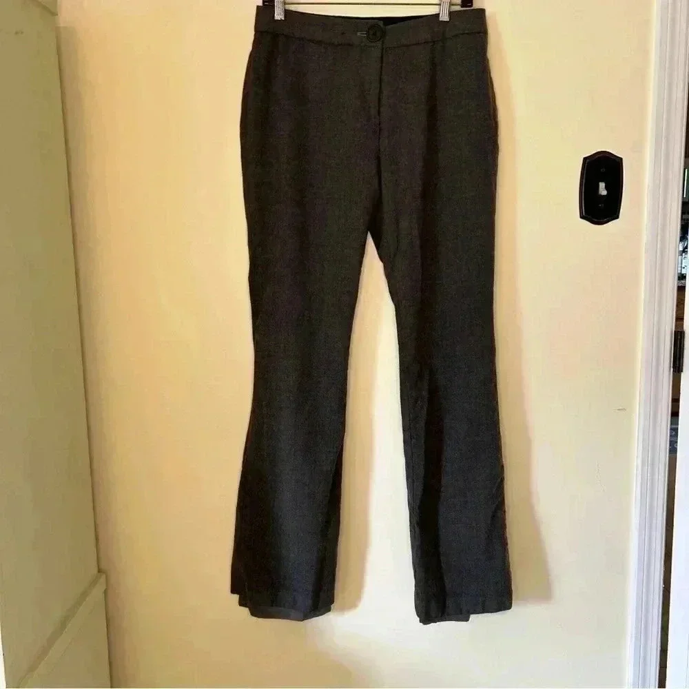 Kate Spade Live Colorfully Wool Dress Pants Grey Size 10 Bootcut